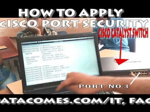 Cisco switch me port security kaise apply kia jata