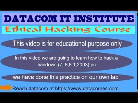 how to hack windows computer (for education purpose only)